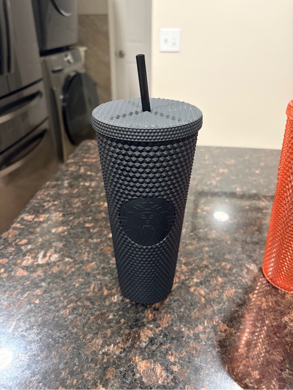 Starbucks Matte Black Studded Cold Cup with Straw